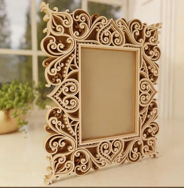 Beige_Photo_Frame_Wall_Decor_Layered_Design_Multilayer_Home_Decoration_Frame_Size_Ready_To_Display_Home_Decor