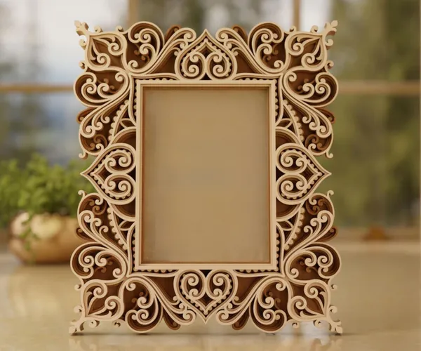 Beige_Photo_Frame_Wall_Decor_Layered_Design_Multilayer_Home_Decoration_Frame_Size_Ready_To_Display_Home_Decor