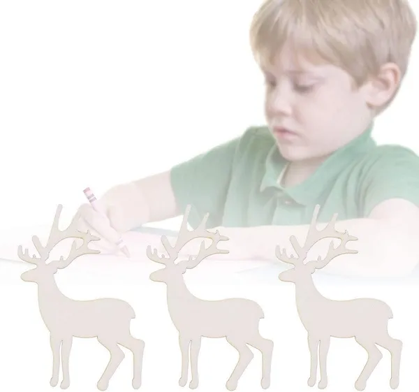 Beige_Reindeer_Cutout_Veneers_Slices_Diy_And_Craft