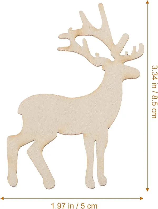 Beige_Reindeer_Cutout_Veneers_Slices_Diy_And_Craft