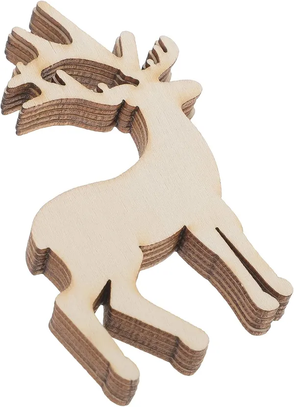 Beige_Reindeer_Cutout_Veneers_Slices_Diy_And_Craft