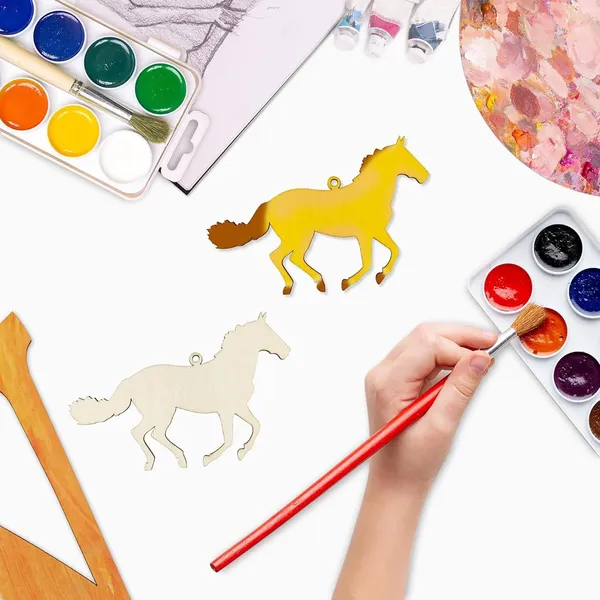 Beige_Pcs_Wooden_Running_Horse_Cutouts_Diy_And_Craft