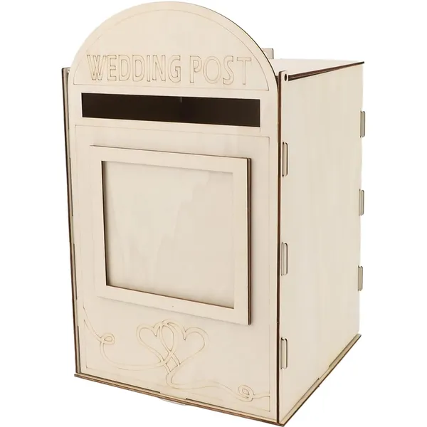 Beige_Wooden_Wedding_Mailbox_Post_Box_Diy_And_Craft