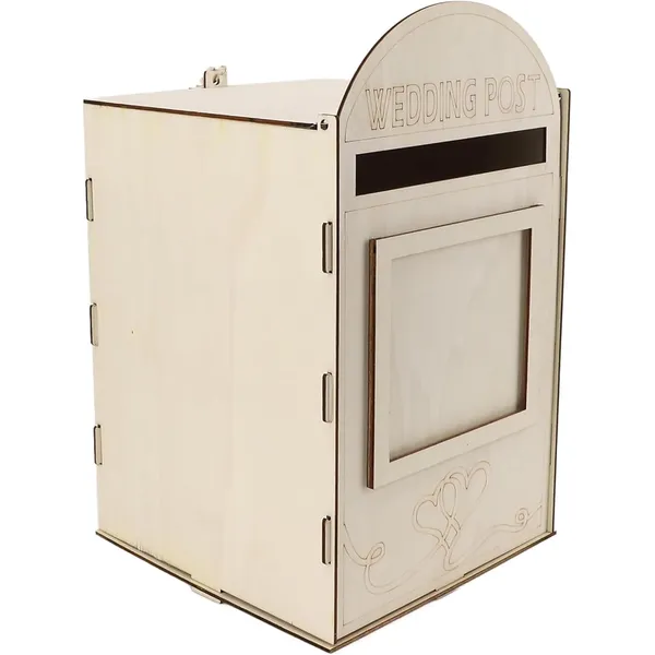 Beige_Wooden_Wedding_Mailbox_Post_Box_Diy_And_Craft