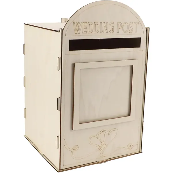 Beige_Wooden_Wedding_Mailbox_Post_Box_Diy_And_Craft