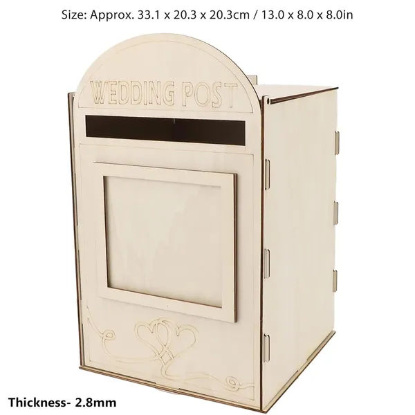 Beige_Wooden_Wedding_Mailbox_Post_Box_Diy_And_Craft