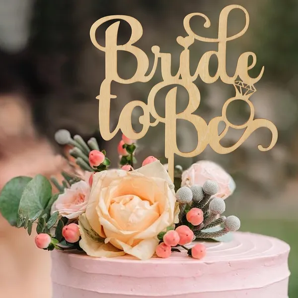 Beige_Wooden_Bridal_Shower_Cake_Topper_Wedding