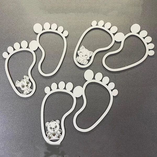 Beige_Personalized_Baby_Birth_Footprints_Sign_Baby