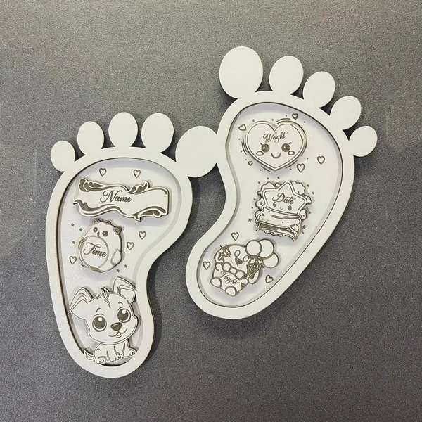 Beige_Personalized_Baby_Birth_Footprints_Sign_Baby