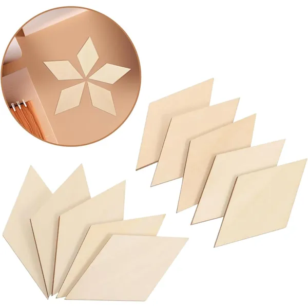 Beige_Diamond_Shaped_Wood_Slices_Diy_And_Craft