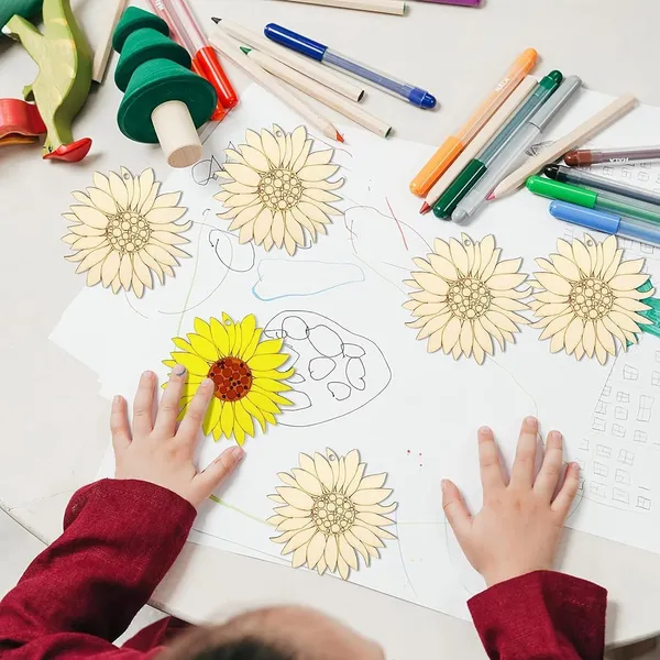 Beige_Unfinished_Wooden_Sunflowers_Diy_And_Craft