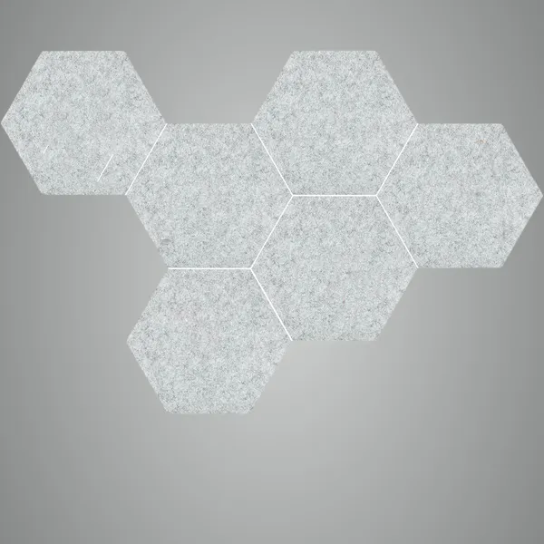 Grey_Hexagon_Felt_Pin_Boards_Home_Decor