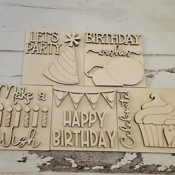 Beige_Interchangeable_Birthday_Signs_Diy_Tiered_Tray_Decor_Unfinished_Wood_Blanks_Kids