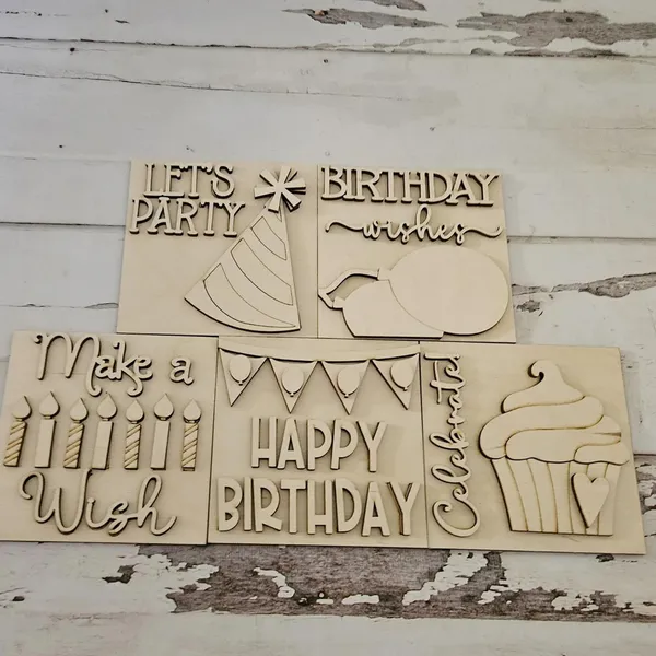 Beige_Interchangeable_Birthday_Signs_Diy_Tiered_Tray_Decor_Unfinished_Wood_Blanks_Kids