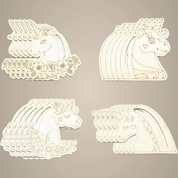 Beige_Wooden_Unicorn_Head_Cutouts_Graffiti_Flower_Diy_And_Craft