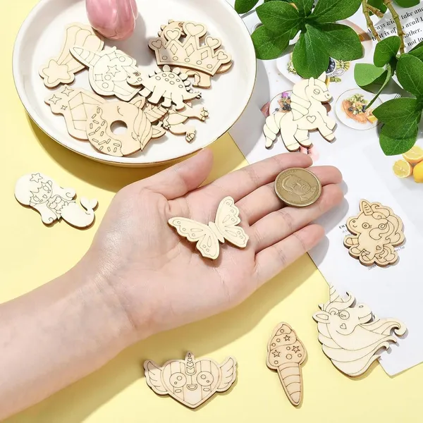 Beige_Pcs_Wooden_Cutouts_Unicorn_Diy_And_Craft