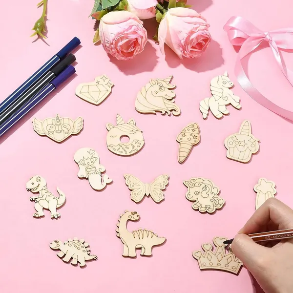 Beige_Pcs_Wooden_Cutouts_Unicorn_Diy_And_Craft