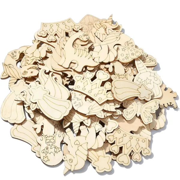 Beige_Pcs_Wooden_Cutouts_Unicorn_Diy_And_Craft
