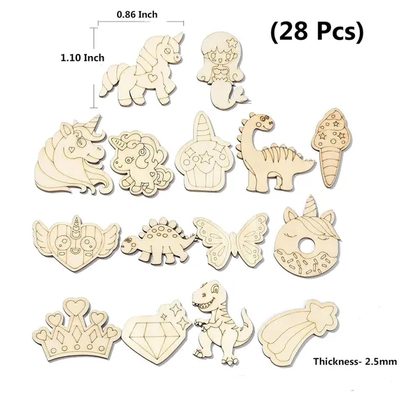Beige_Pcs_Wooden_Cutouts_Unicorn_Diy_And_Craft