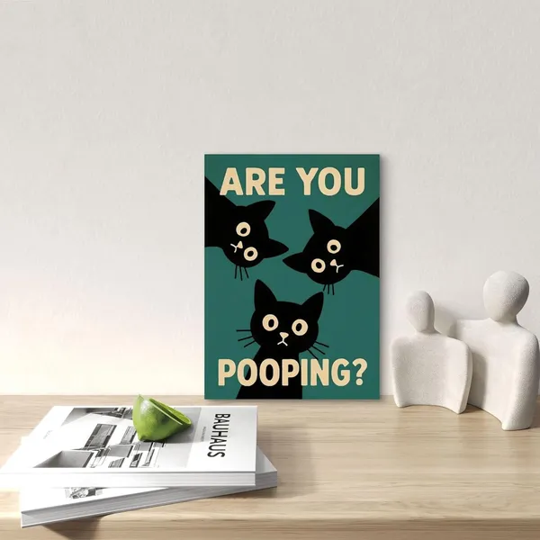 Multicolour_Home_Wall_Decor_Funny_Cat_Quote_Metal_Print_Wall_Painting_Home_Decor