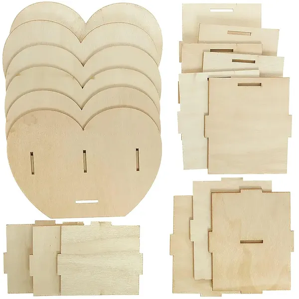 Beige_Heart_Wooden_Pen_Stand_Diy_Mdf_Pen_Holder_Kids