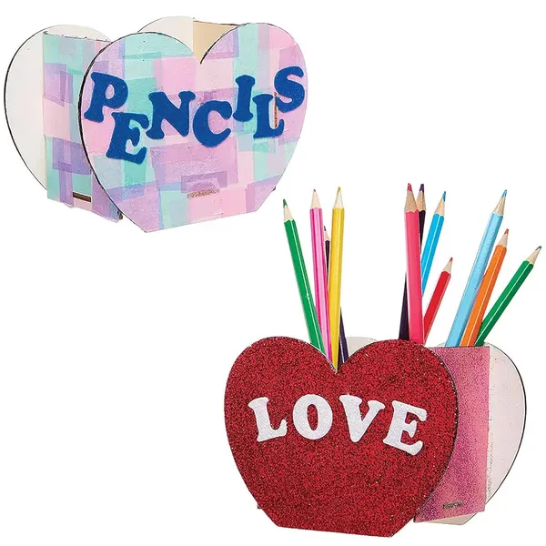 Beige_Heart_Wooden_Pen_Stand_Diy_Mdf_Pen_Holder_Kids
