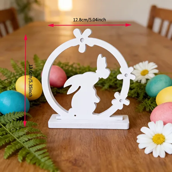 White_Easter_Party_Table_Centerpiece_Pvc_Frameless_Decor_Home_Decor