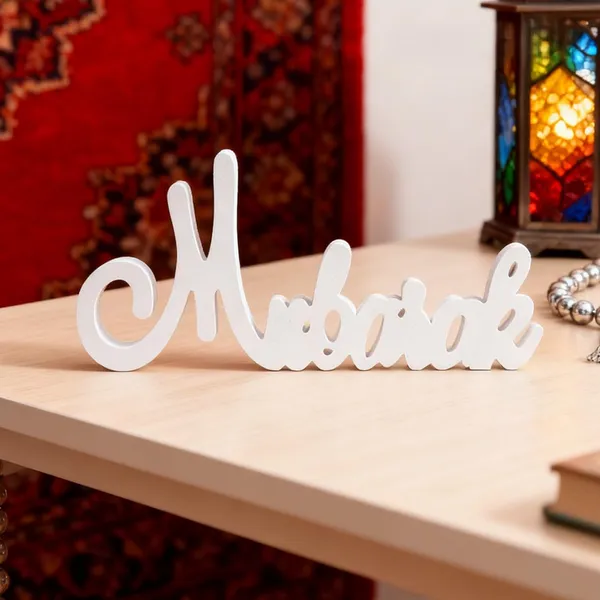 White_Ramadan_Mubarak_Letter_Tabletop_Decor_Home_Decor