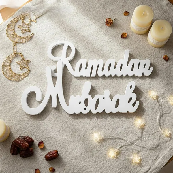 White_Ramadan_Mubarak_Letter_Tabletop_Decor_Home_Decor