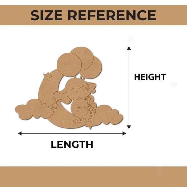 Beige_Pre_Marked_Mdf_Cutout_Baby_Elephant_On_Moon_Baby