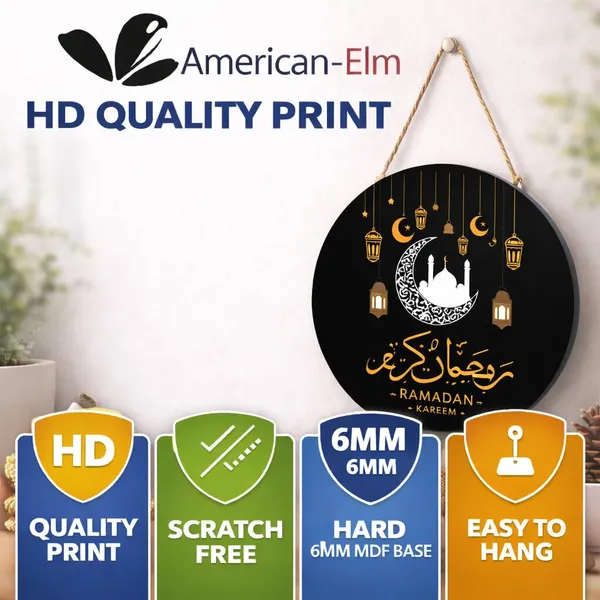 Multi_Colour_Ramadan_Kareem_Islamic_Mdf_Circle_Tabletop_Decor_Home_Decor