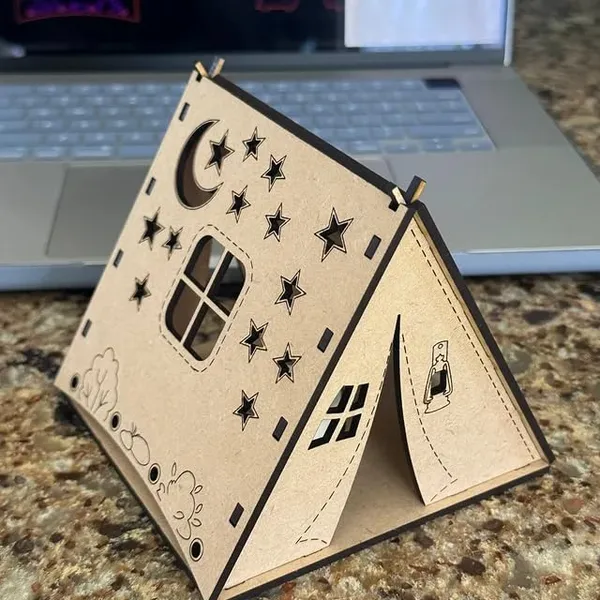 Beige_Wooden_Tent_Shape_Tent_Home_Lampshade_Kids_Tent_House_Kids