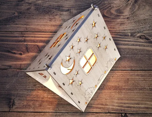 Beige_Wooden_Tent_Shape_Tent_Home_Lampshade_Kids_Tent_House_Kids