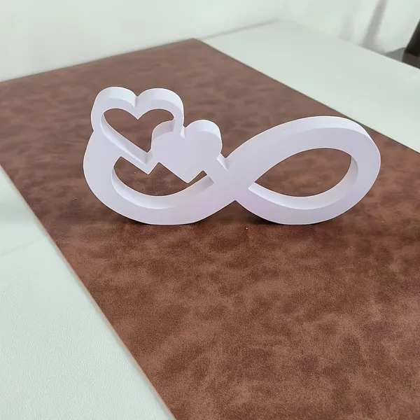 White_Heart_Shape_Art_Table_Decor_Home_Decor