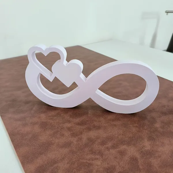 White_Heart_Shape_Art_Table_Decor_Home_Decor