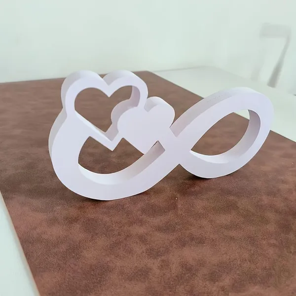 White_Heart_Shape_Art_Table_Decor_Home_Decor