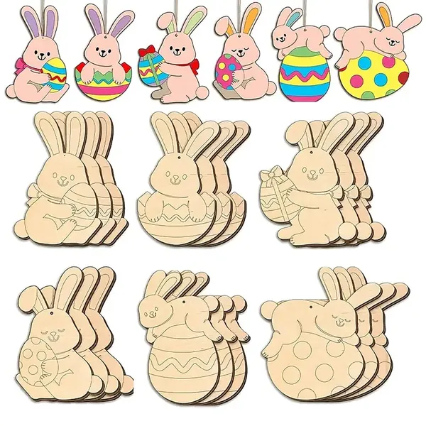 Beige_Easter_Bunny_Egg_Wooden_Hanging_Decorations_Diy_Craft_Kit_Paintable_Wood_Cutouts_Diy_And_Craft