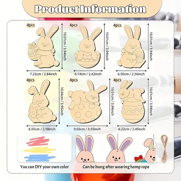 Beige_Easter_Bunny_Egg_Wooden_Hanging_Decorations_Diy_Craft_Kit_Paintable_Wood_Cutouts_Diy_And_Craft