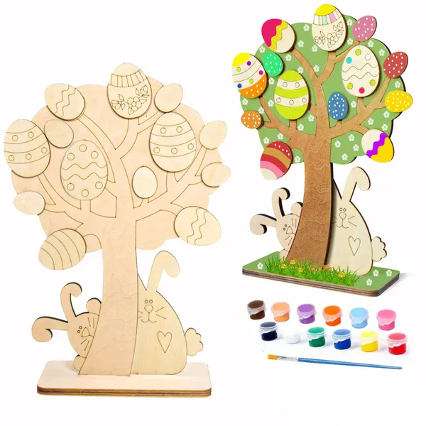 Beige_Easter_Crafts_Diy_Wooden_Cutout_Kit_Paintable_Easter_Bunny_Egg_Decorations_Kids_Adults_Educational_Craft_Puzzle_Easter_Tree_Kids