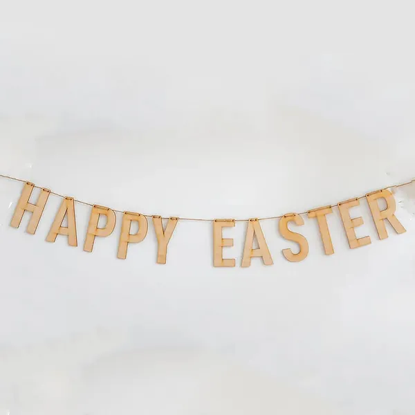 Beige_Wooden_Happy_Easter_Garland_Diy_Easter_Decorations_Banner_Tall_Unfinished_Wood_Letter_Cutouts_Diy_And_Craft