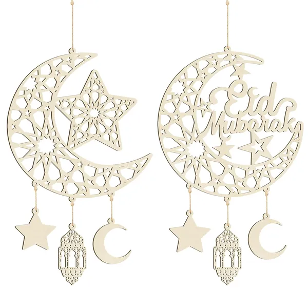 Beige_Eid_Mubarak_Door_Signs_Wooden_Hanging_Moon_Stars_Ornaments_Home_Decor