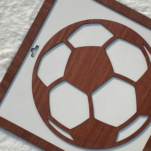 Beige_Sports_Ball_Framed_Wooden_Wall_Art_Basketball_Home_Decor