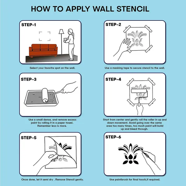 White_Rectangle_Plastic_Diy_Painting_Stencil_Diy_And_Craft