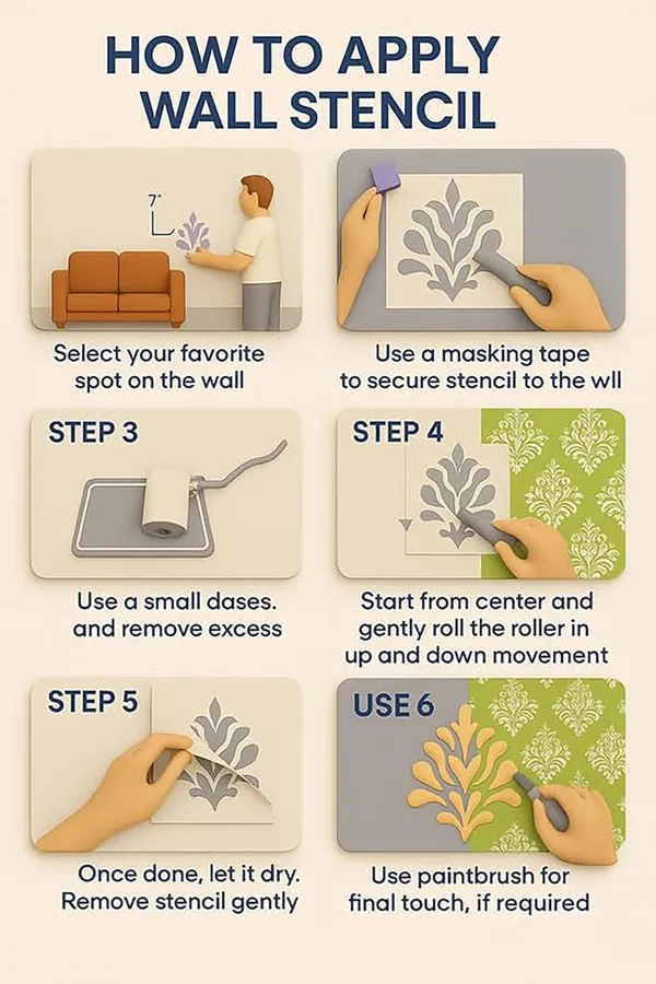 White_Rectangle_Plastic_Diy_Painting_Stencil_Diy_And_Craft