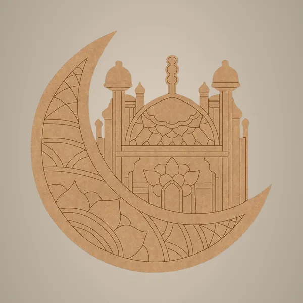 Beige_Mosque_Shape_Pine_Mdf_Base_Diy_And_Craft