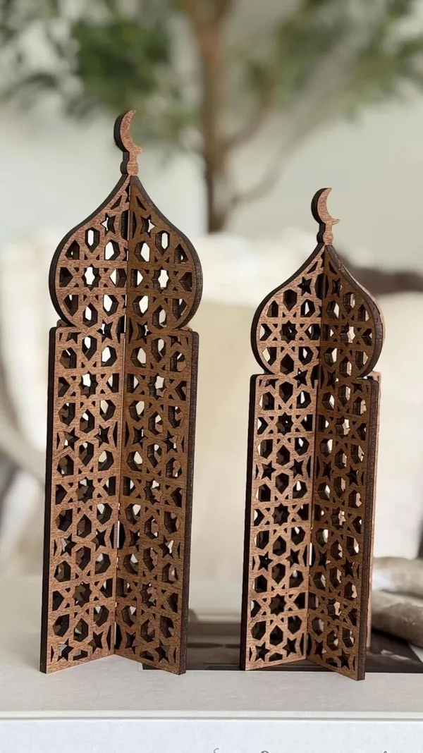 Beige_Minaret_Shape_Wood_Diy_Art_Craft_Base_Set_Diy_And_Craft