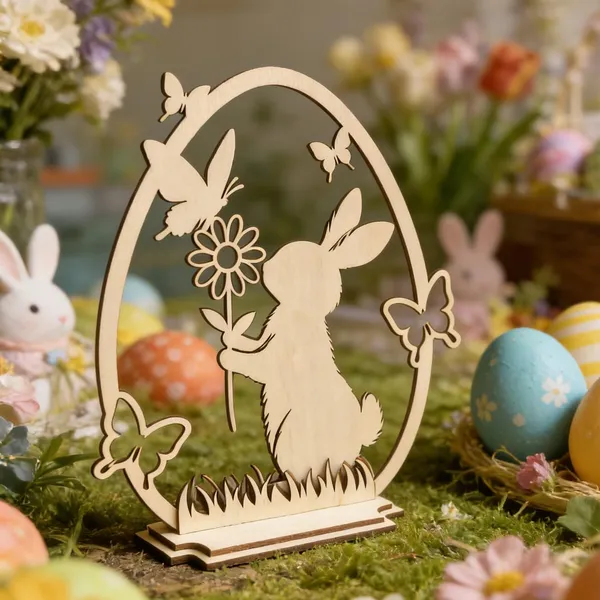 Beige_Rabbit_Shape_Pine_Mdf_Diy_Art_Craft_Tabletop_Base_Diy_And_Craft
