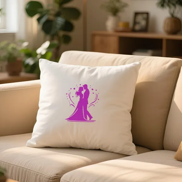 White_Romantic_Wedding_Couple_Stencil_Bride_And_Groom_Wedding
