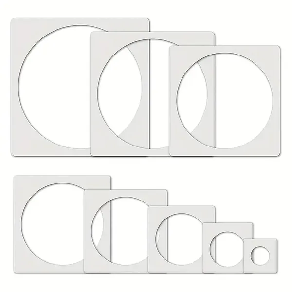 White_Reusable_Large_Circle_Stencils_Plastic_Round_Templates_Diy_And_Craft