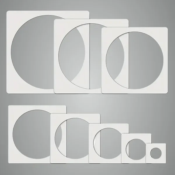 White_Reusable_Large_Circle_Stencils_Plastic_Round_Templates_Diy_And_Craft